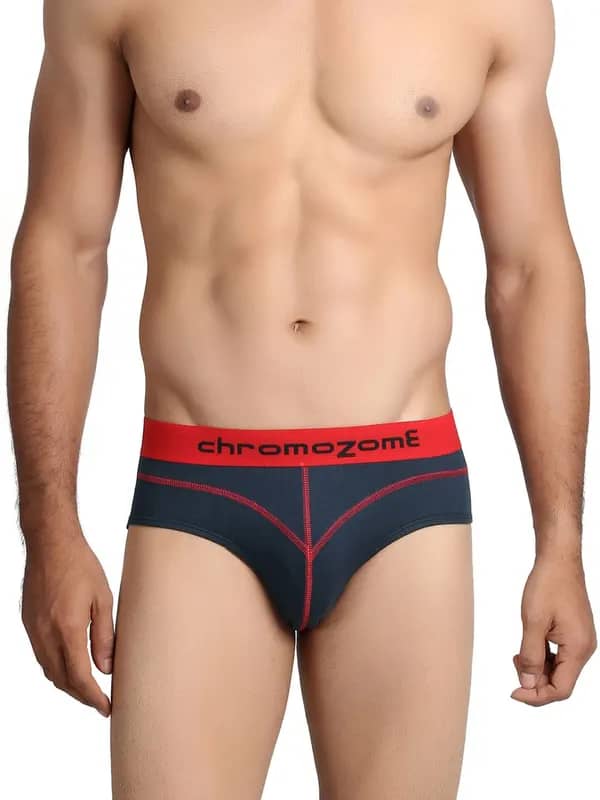 Chromozome Men Navy Blue Briefs