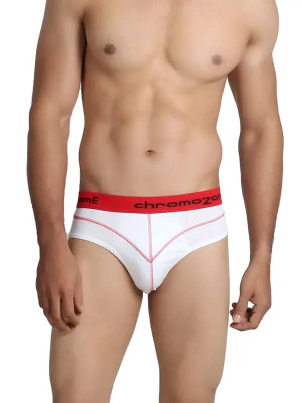 Chromozome Men White Briefs