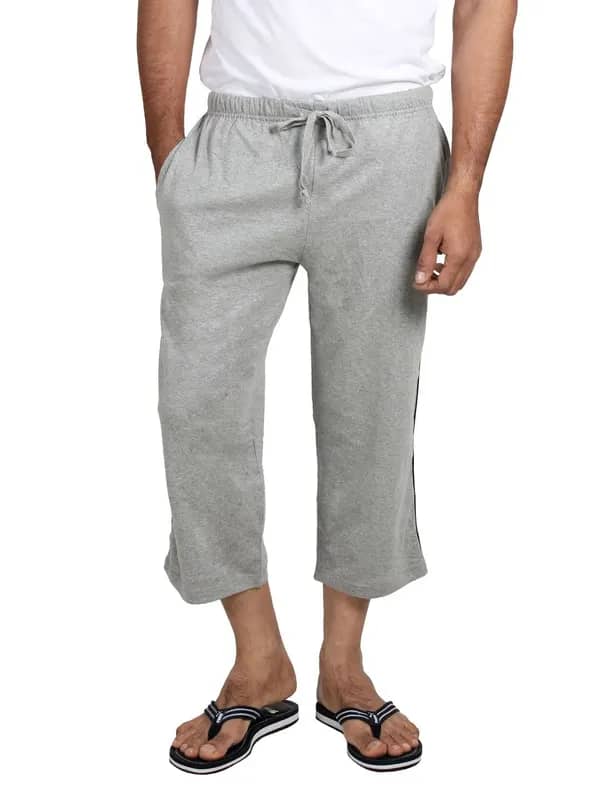 Chromozome Men Grey Melange Lounge Shorts