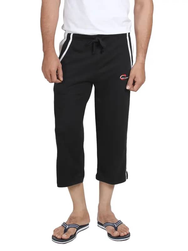 Chromozome Men Black Lounge Shorts