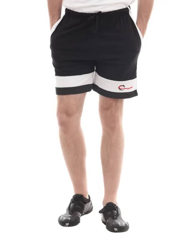Chromozome Men Black Soccer Shorts