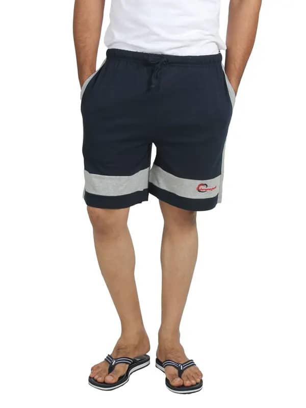 Chromozome Men Navy Blue Soccer Shorts