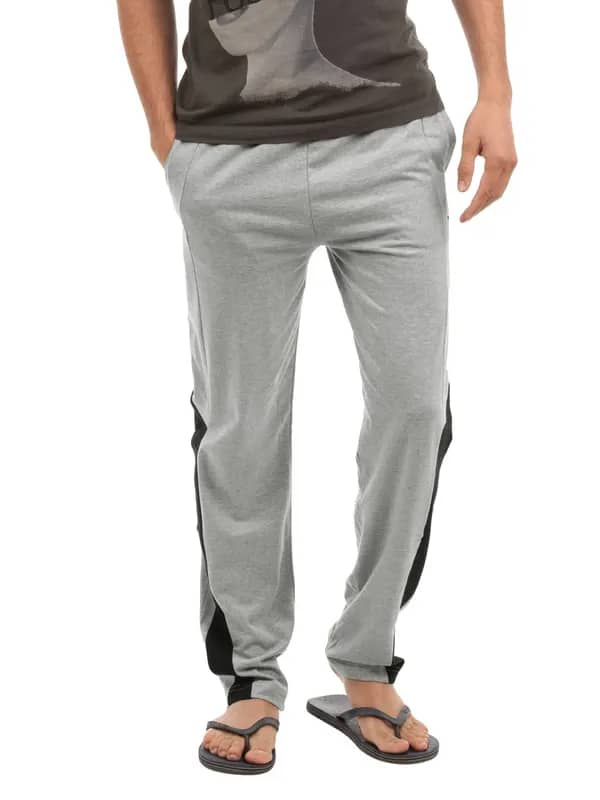 Chromozome Men Grey Melange Ranger Lounge Pants S-5429