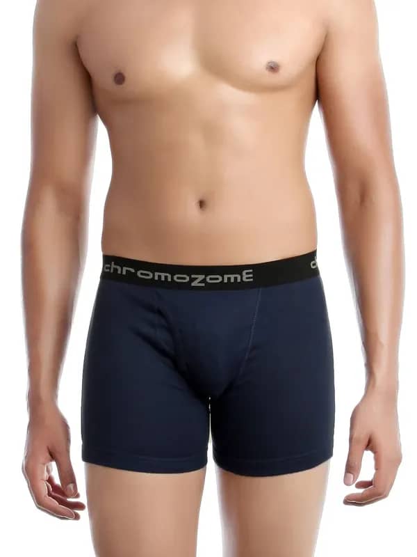 Chromozome Men Navy Blue Trunks