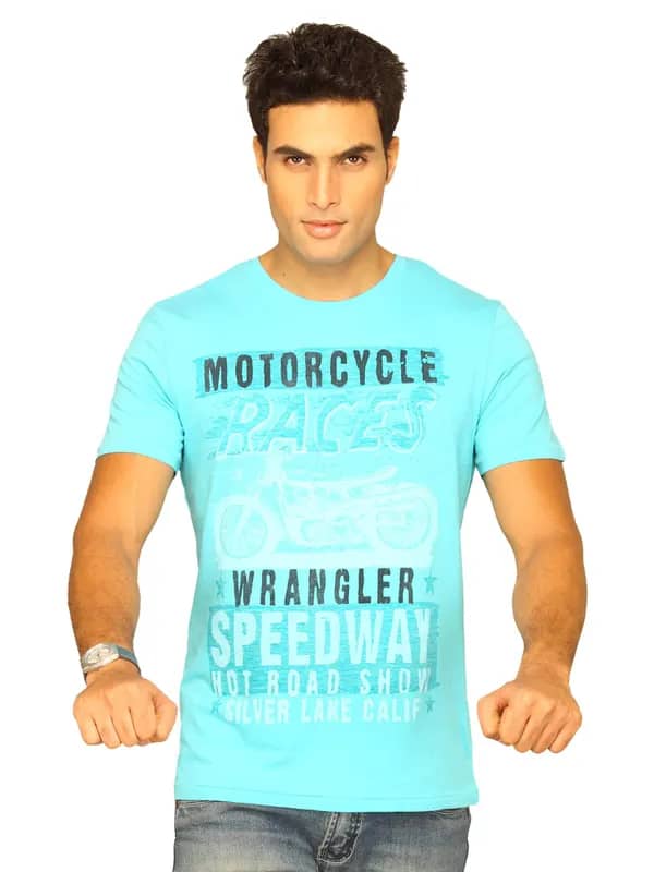 Wrangler Men's Racing Big Blue T-shirt