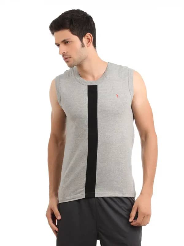Parx Men Grey Innerwear Vest