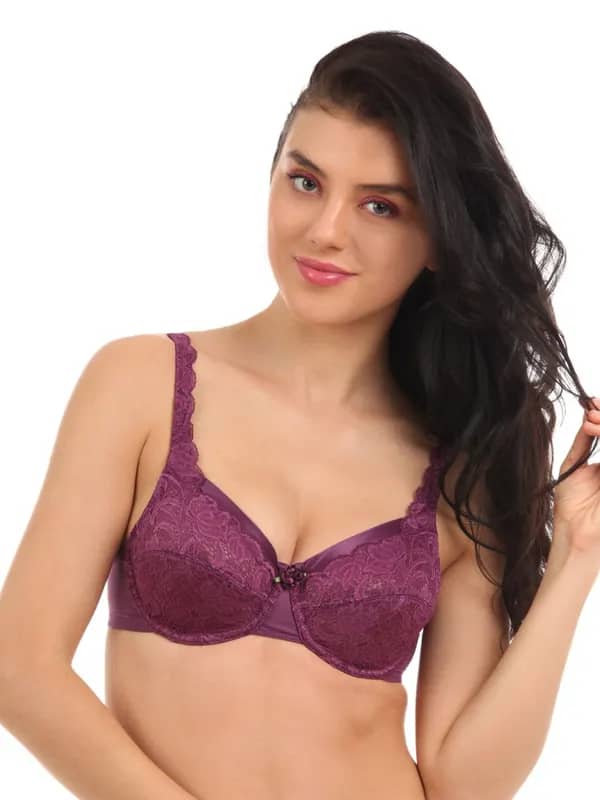 Enamor Purple Full Figure Bra