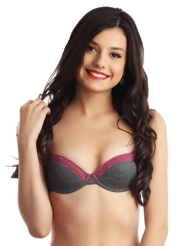 Enamor Grey Smooth Bra