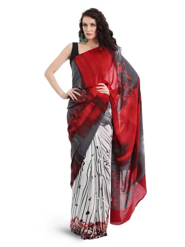 Satya Paul White Saree