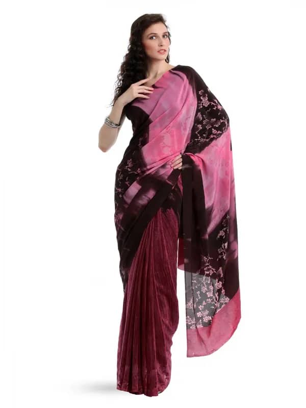 Satya Paul Magenta Saree