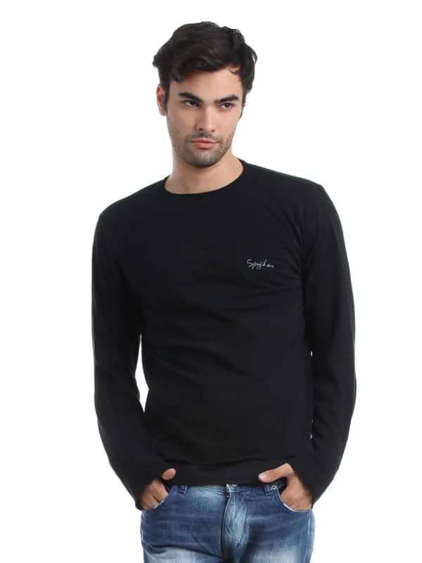 Spykar Men Black T-shirt