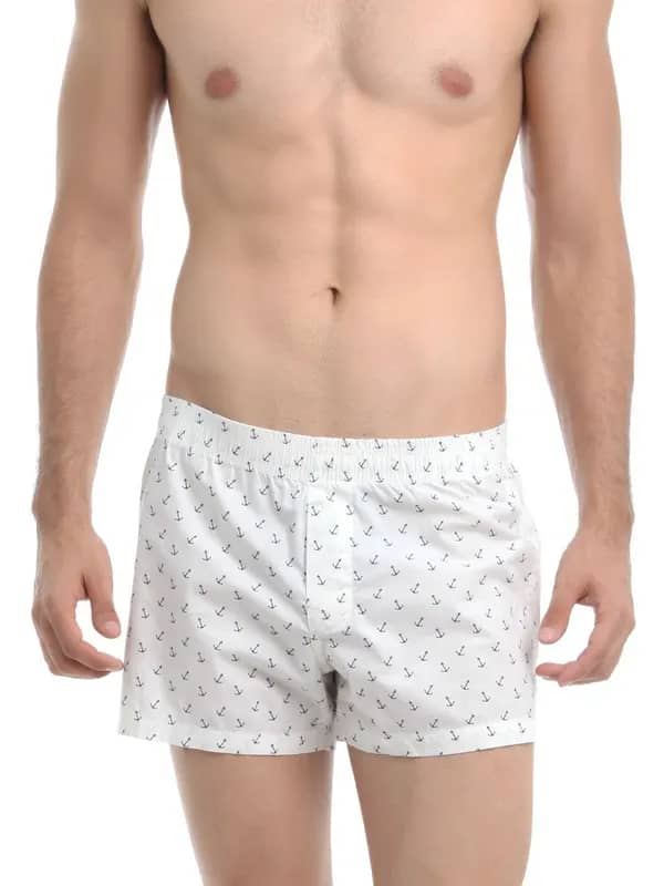 Myntra White Printed Boxers