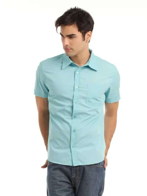 Myntra Men Light Blue Shirt