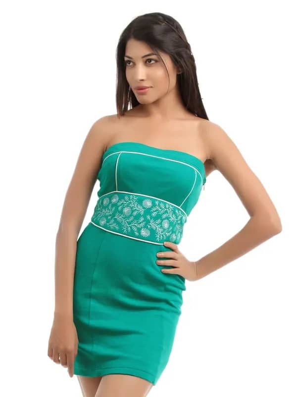Tonga Women Teal Dress