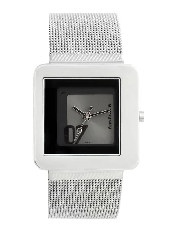 Fastrack Women Steel Dial Watch