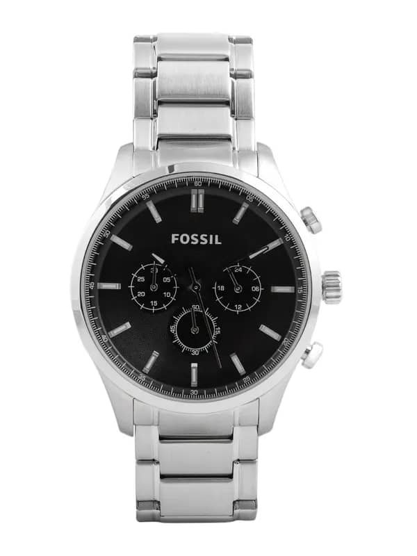 Fossil Men Black Dial Chronograph Watch FS4636
