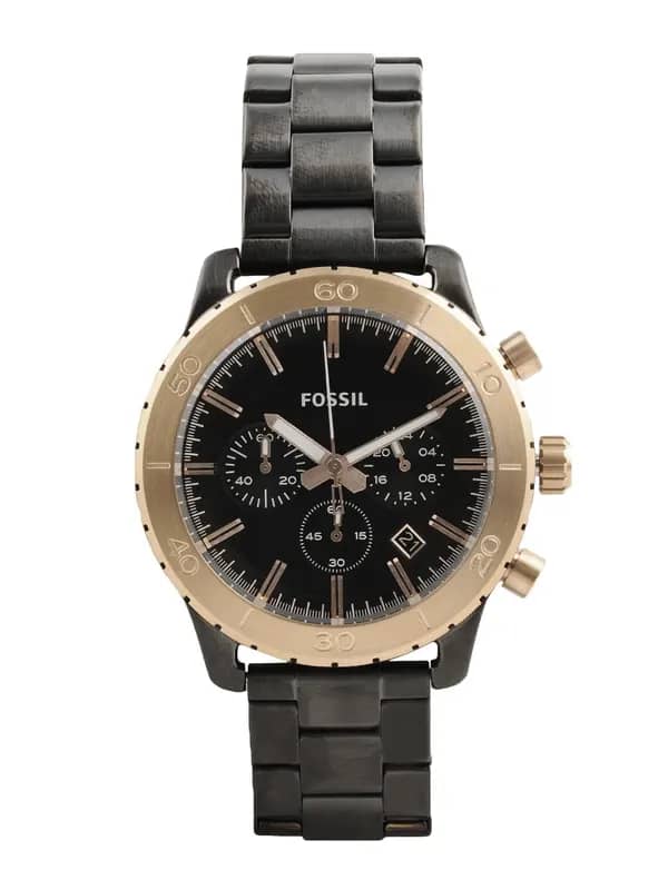 Fossil Men Black Dial Chronograph Watch CH2817