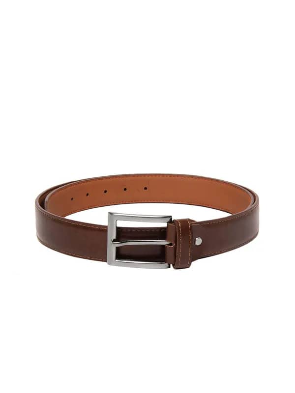 Hidedge Men Brown Leather Belt