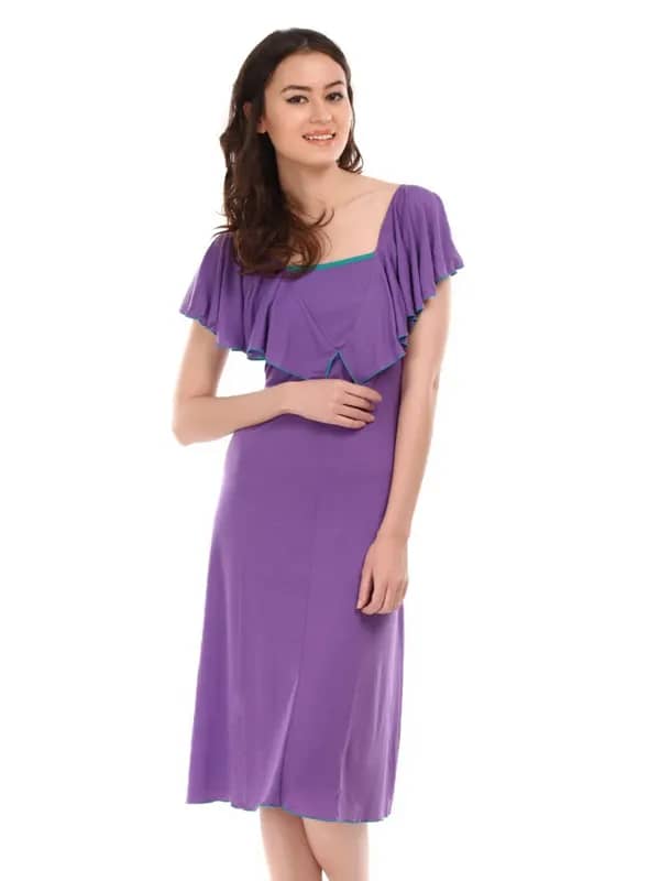 Inaya Women Purple Nightdress