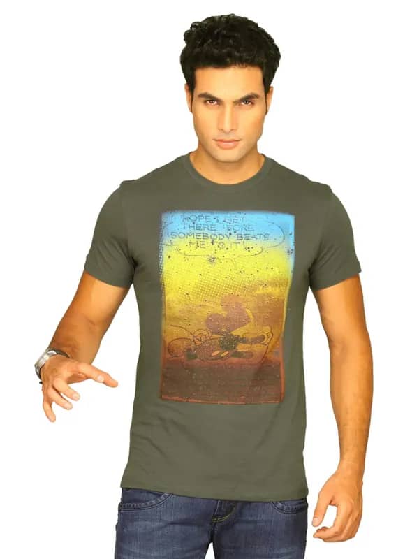 Mickey Men's Crew Dark Grey T-shirt
