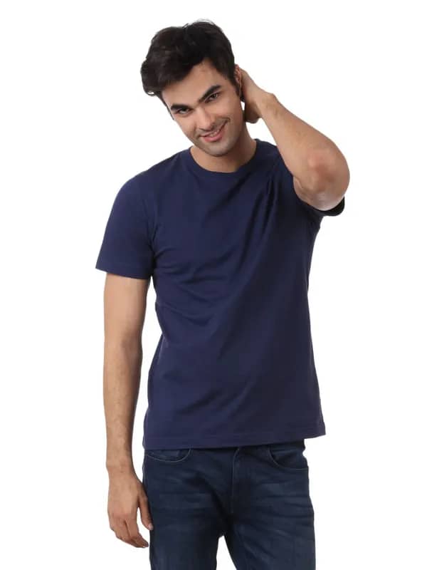 Myntra Men Navy Blue T-shirt