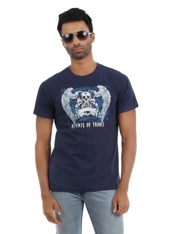 Myntra Men Blue T-shirt
