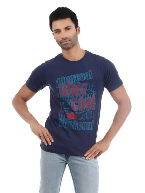 Myntra Men Blue T-shirt