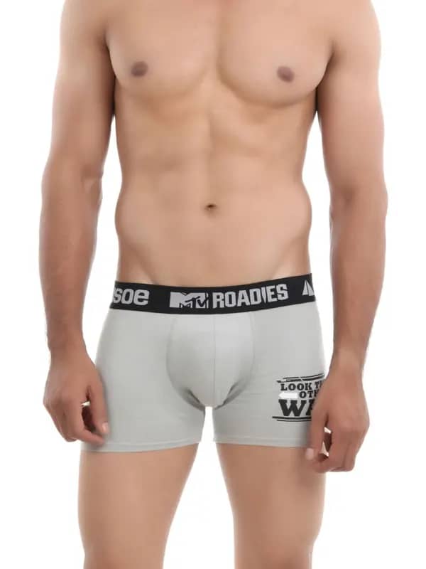 Crusoe Men Grey Boxer Briefs