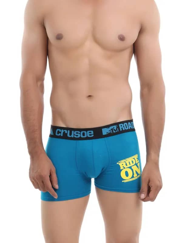 Crusoe Men Blue Boxer Briefs