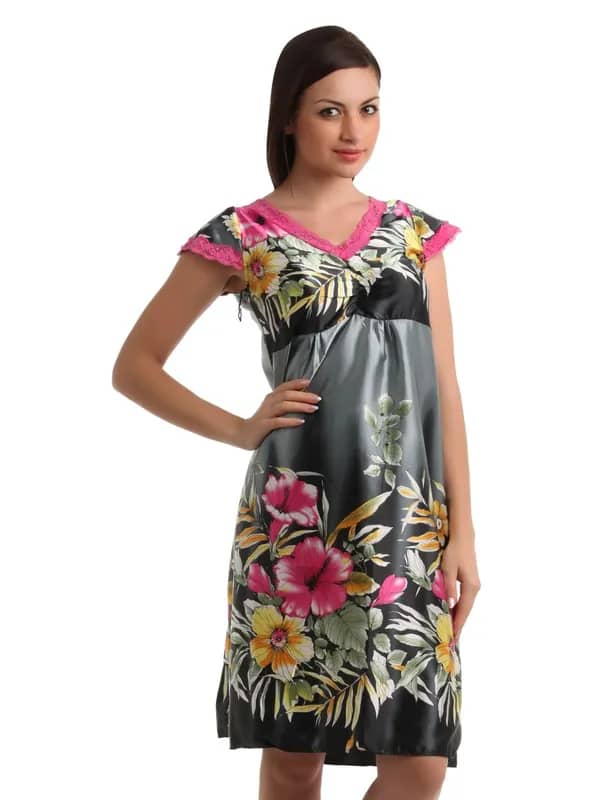 Red Rose Women Multi Coloured Nightdress