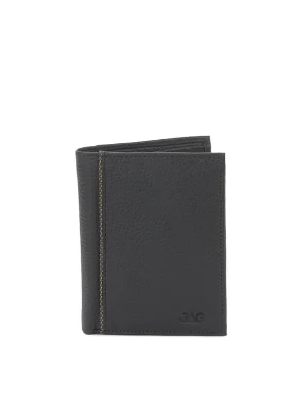 JAG Men Black Leather Wallet