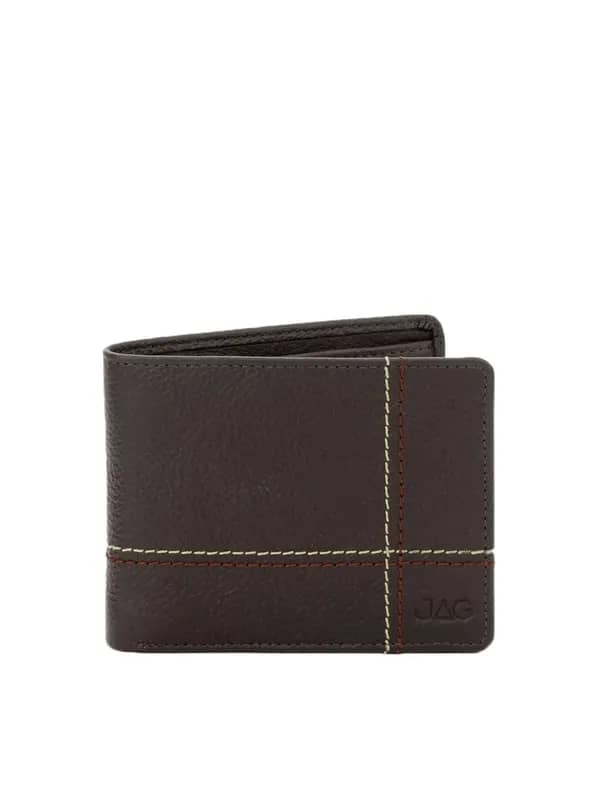 JAG Men Chocolate Brown Leather Wallet
