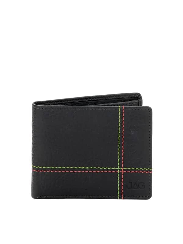 JAG Men Black Leather Wallet