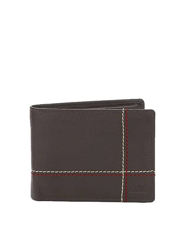 JAG Men Chocolate Brown Leather Wallet