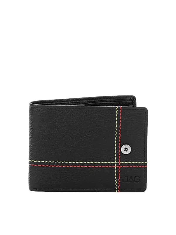 JAG Men Black Leather Wallet