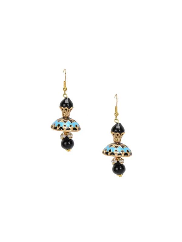 Adrika Women Black & Blue Earrings