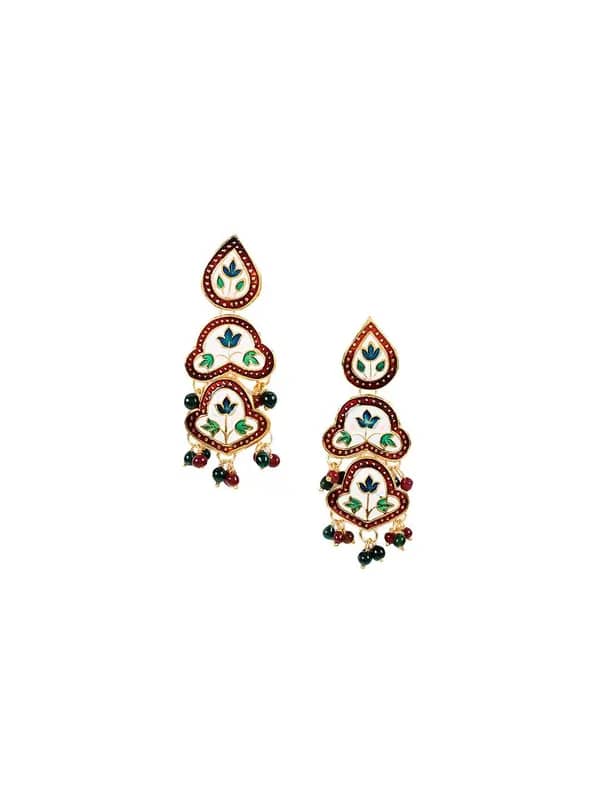 Adrika White Earrings