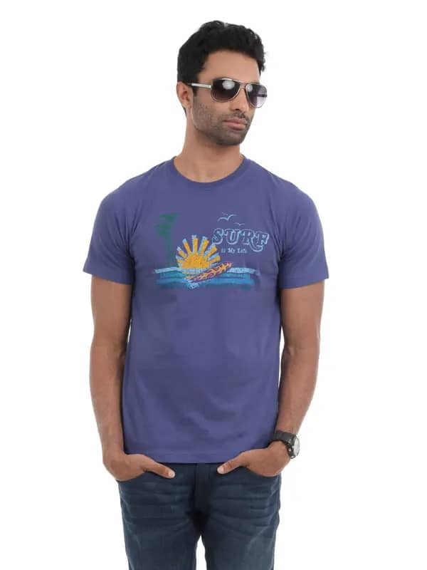 Myntra Men Purple T-shirt