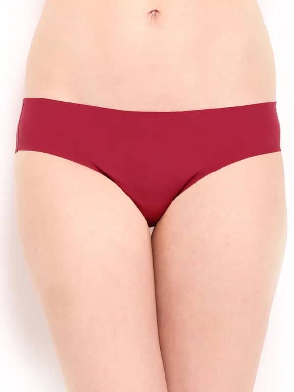 Amante Women Maroon Seamless Briefs PCSN11