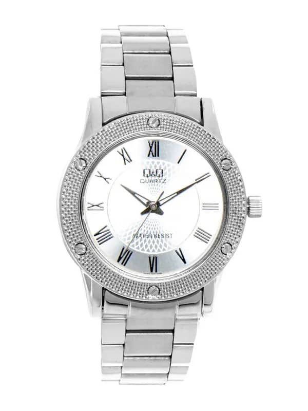 Q&Q Men Sliver Dial Watch