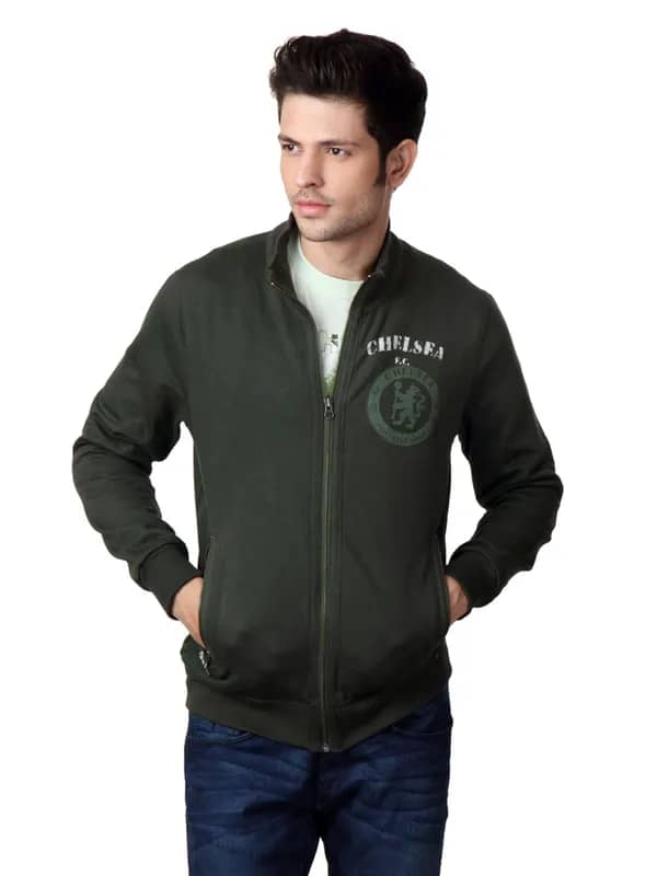 ADIDAS Men Olive Chelsea FC Sweatshirt