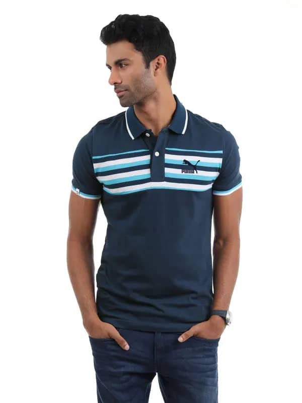 Puma Men Blue T-shirt