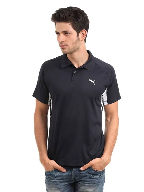 Puma Men Navy Blue T-shirt