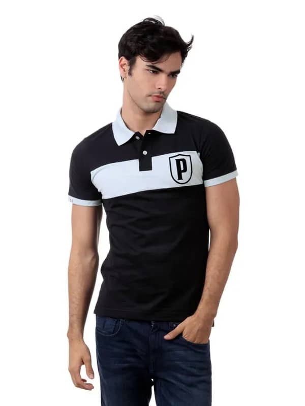 Puma Men Navy Blue T-shirt