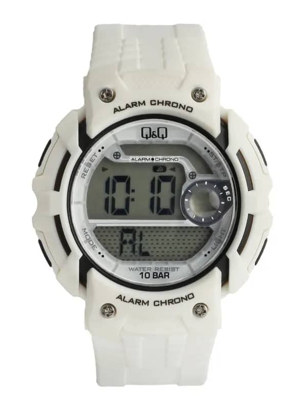 Q&Q Men White Digital Watch