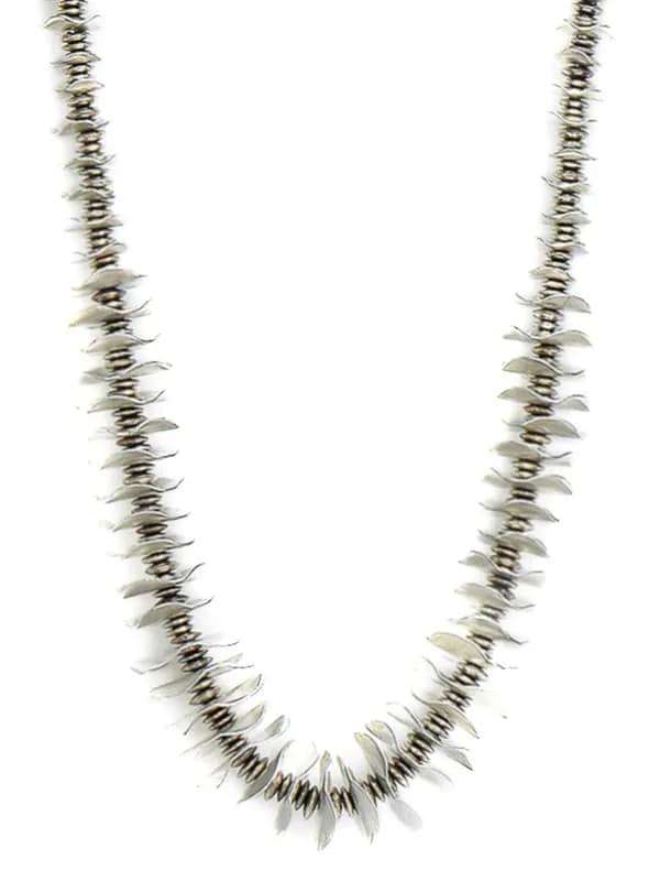 Femella Silver Disc and Balls Necklace