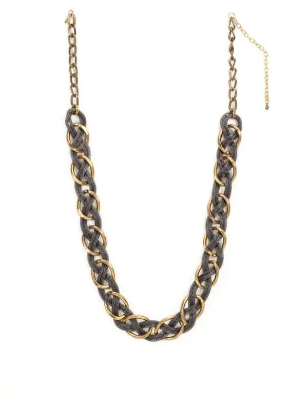 Femella Braided Grey Necklace