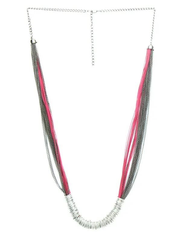 Femella Magenta & Grey Necklace