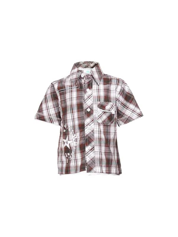 Ant Kids Boys's Anytime Maroon White Kidswear