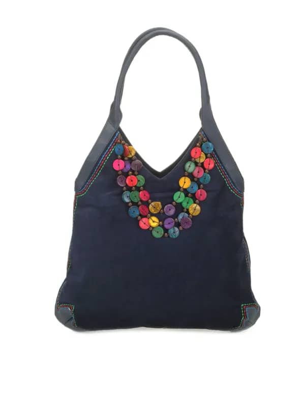 Baggit Women Navy Blue Handbag